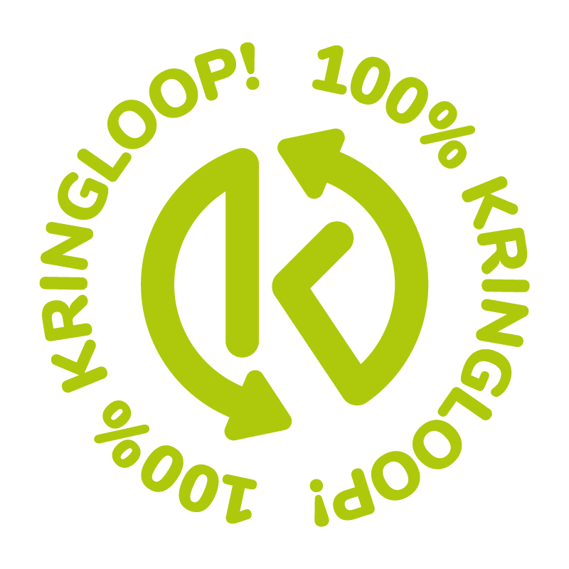 100 PROCENT KRINGLOOP STEMPEL GROEN