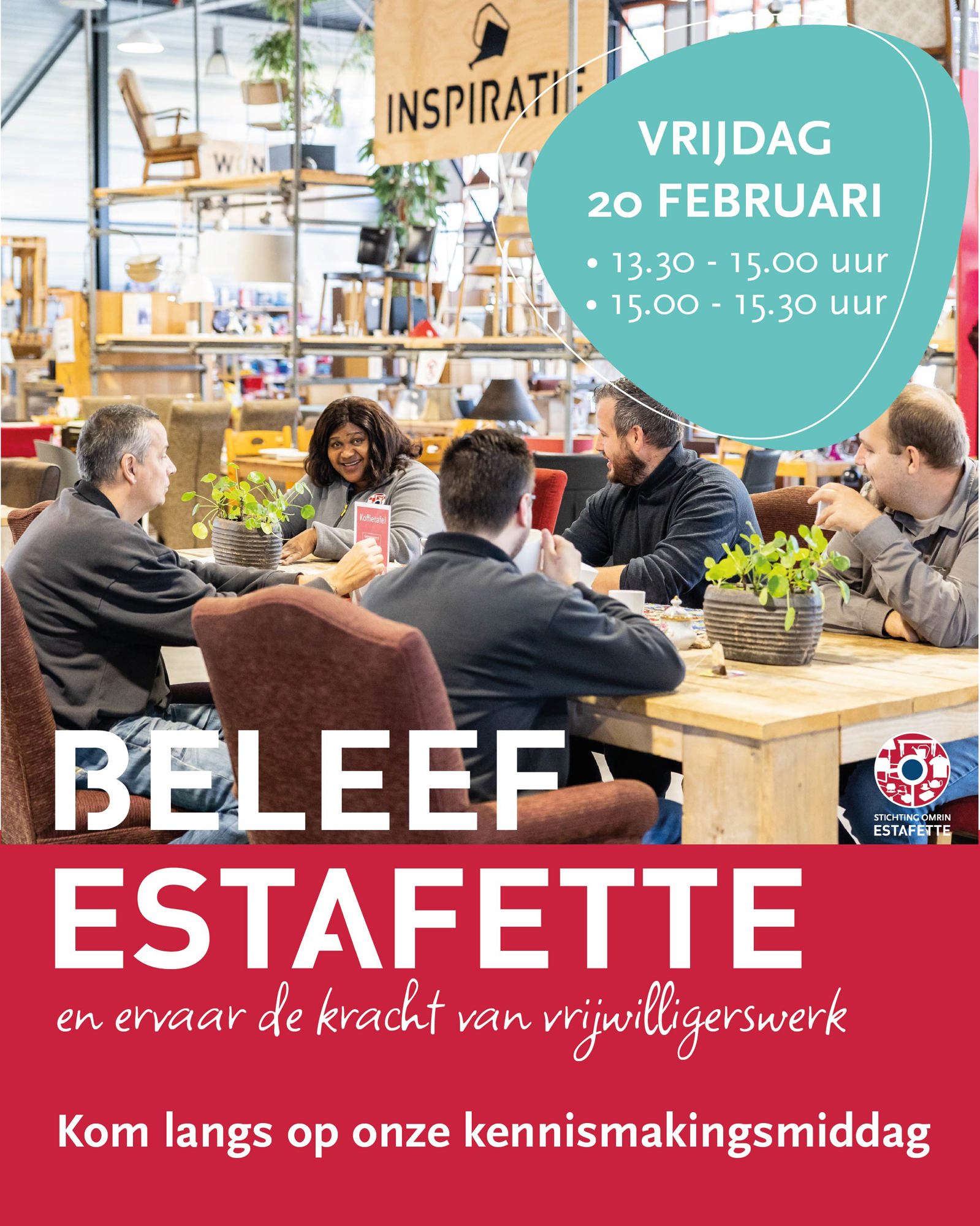 Adverentie Beleef Estafette 21 Februari 2026 Instapost 1080 X 1350