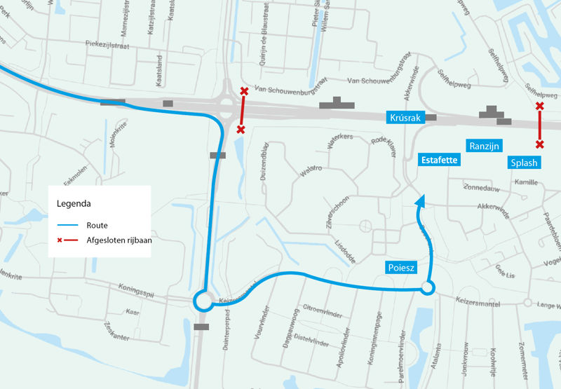 Route Krusrak Estafette
