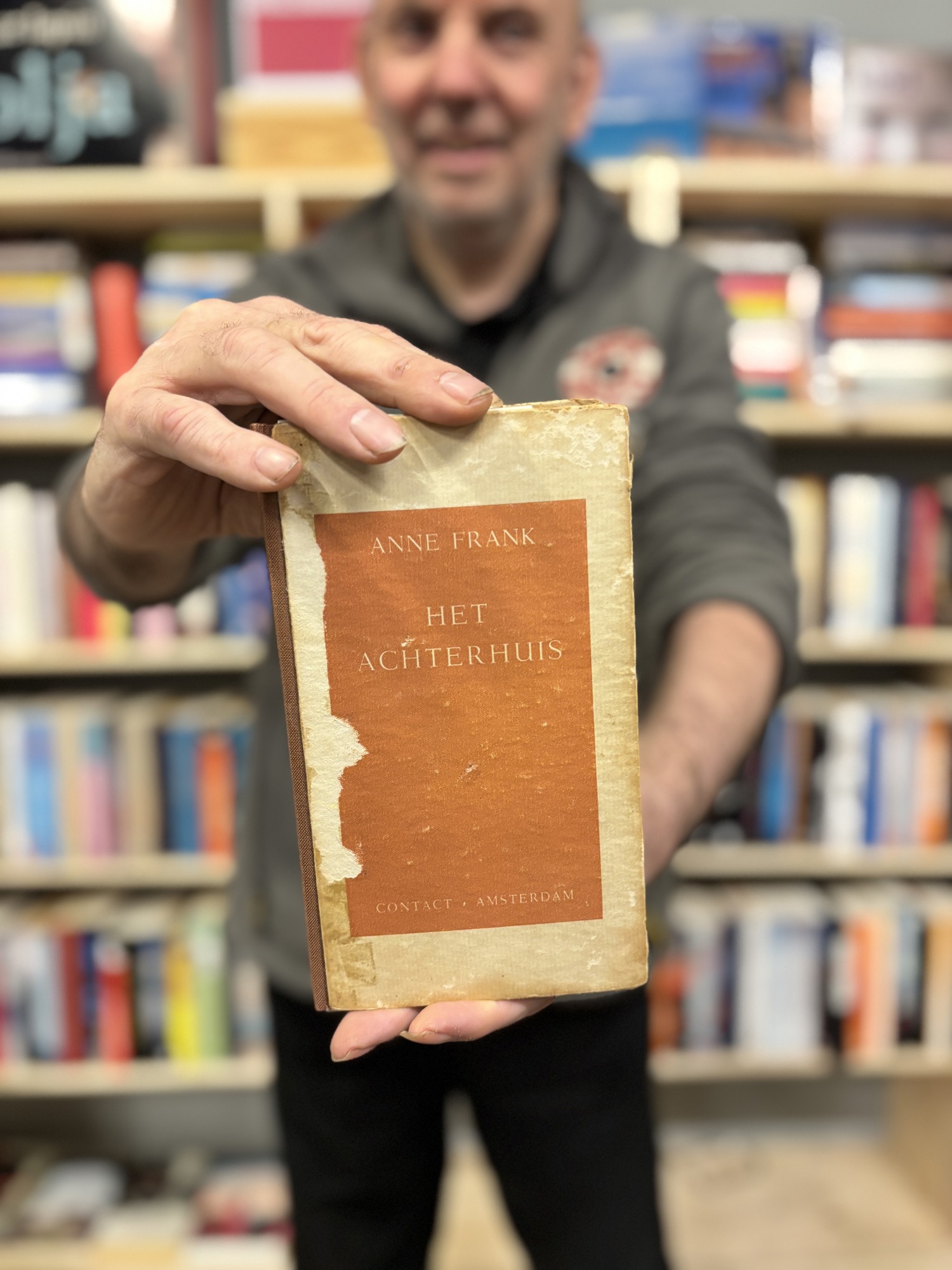 Eerste Druk Anne Frank Het Achterhuis Close Up