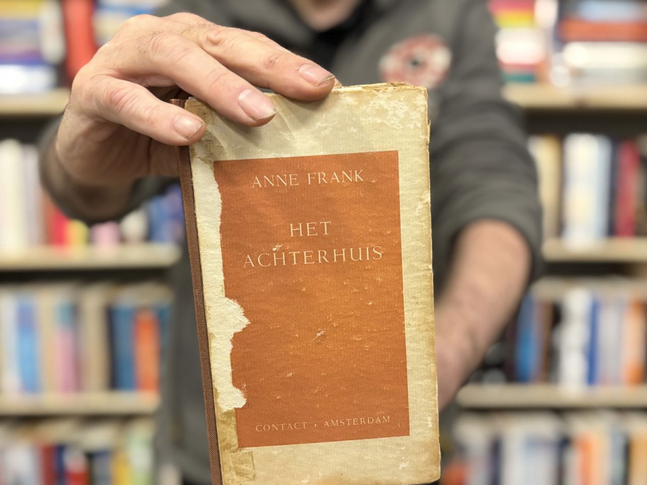 Eerste Druk Anne Frank Het Achterhuis Close Up