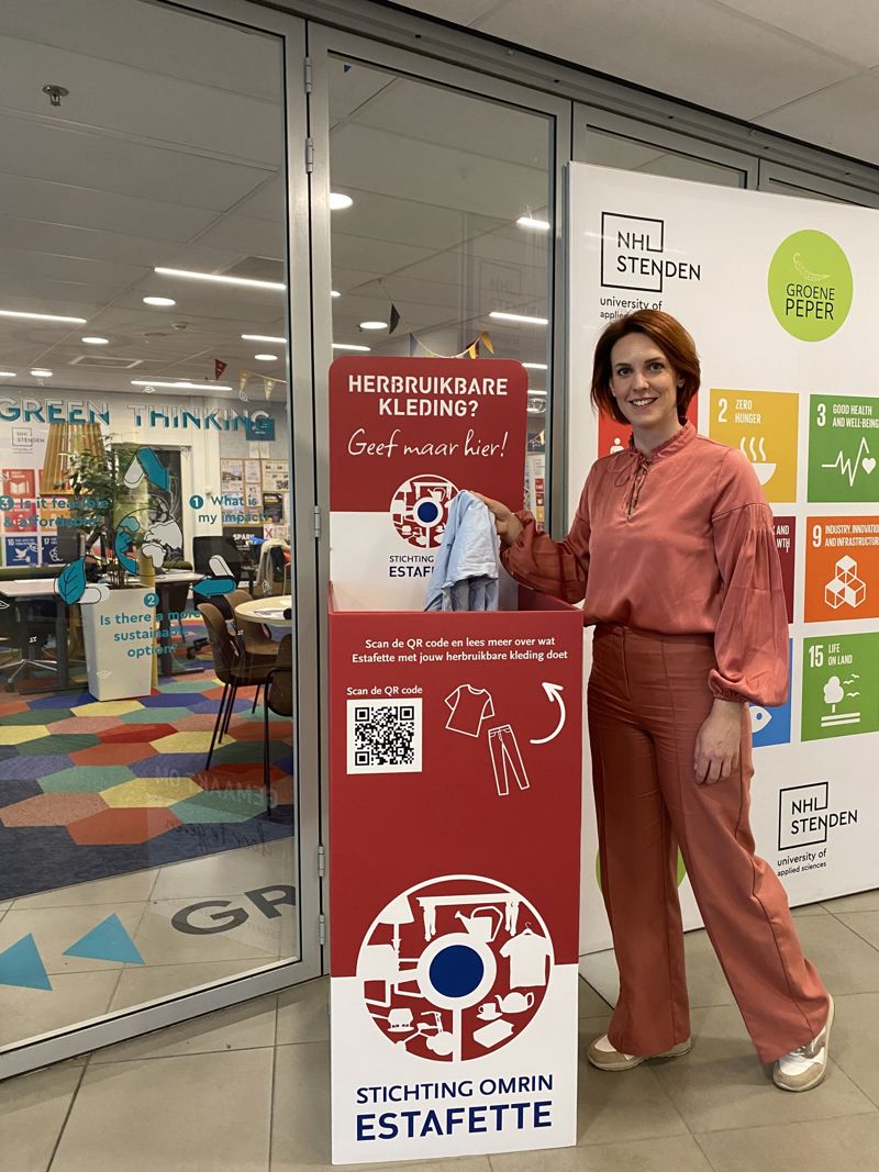 Victoria Bij De Textielinzambox Voor De Green Office